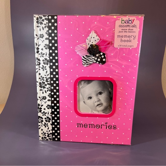 Baby Essentials 30 Page Memory Book Pink Baby Girl Baby Shower - Picture 1 of 9